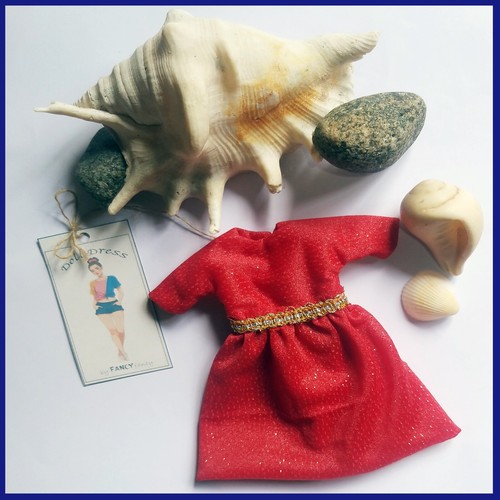 VETEMENTS Abito bambola nuovo colorato rosso casual abito da festa per ragazza bambola