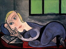 Oil Painting Reproduction,Femme couchee lisant (Marie-Therese)by Picasso P068