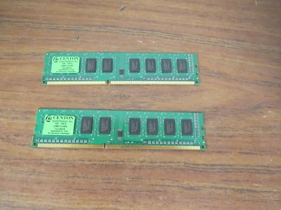 Lot of 2 x Centon (Elpida) 1GB DDR3 DIMM PC3-8500 1066Mhz Desktop Memory RAM 2Gb - Image 1 of 2