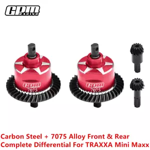 GPM Carbon Steel + 7075 Alloy F & R Complete Differential For TRAXXA Mini Maxx - Picture 1 of 8