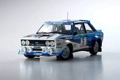 Kyosho Fiat 131 Abarth #5 Rally Portugal 1980 Röhrl/Geistdöfer 1/18 - Immagine 1 di 4