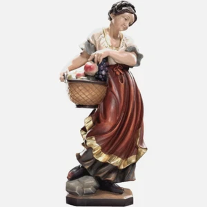Trachtenskulptur, Holzgeschnitzte Figur Frau Skulptur - Bild 1 von 1