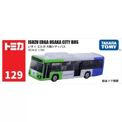 Takara Tomy Tomica 129 ISUZU ERGA OSAKA City Bus Diecast Modelo Coche de Juguete 2024 Nuevo Foto 1 de 4