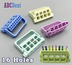 16 Hole Dental Endodontic File Holder Bur Stand Block Disinfection Box Autoclave - Picture 1 of 10