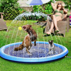 100cm Kids Dog Sprinkler Splash Pet Swimming Pool Water Play Mat for Backyard