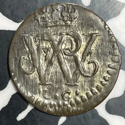 1721-CG Germany Prussia 1 Schilling Lot#JM9090 Nice! KM#120 - Image 1 of 2