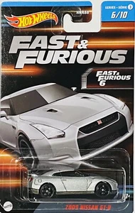 Hot Wheels Fast & Furious 6 2009 Nissan GT-R Silver #6 2023 new - Picture 1 of 2