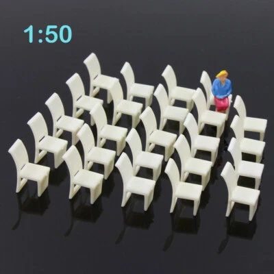 ZY10050 24pcs Model Railway Layout O Scale 1:50 Leisure Chair Settee Bench - Image 1 of 4