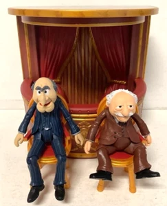 The Muppets STATLER and WALDORF Action Figures w/Balcony Diamond Select Disney - Picture 1 of 6