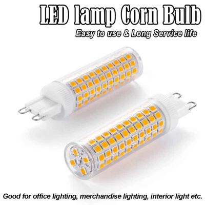 18W 124LEDs LED Corn Light Bulb Ceramic High SMD2835 Home G9 Bulbs Lamp Bedroom - Image 1 of 4