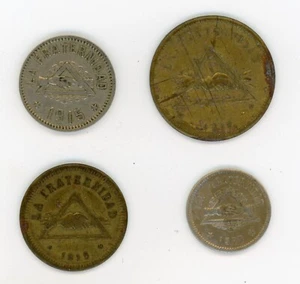 España España Juego de Fichas 5, 10, 25 C 1 Pt Coop La Fraternidad Barcelona Principios 20 - Imagen 1 de 2