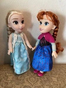 Disney Frozen Anna And Elsa Toddler Princess Queen Dolls - Picture 1 of 7