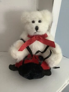 Boyds Bears GIDDY-UP LADYBUG Plush 4.5” Bear Riding Ladybug, NWT - Picture 1 of 8