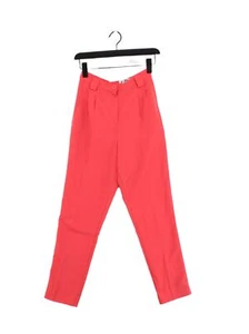 American Apparel Women's Suit Trousers XS Pink 100% Cotton Tapered Dress Pants - Picture 1 of 5