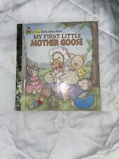 1996 MY FIRST LITTLE MOTHER GOOSE Illustrated Lucinda McQueen Golden Book