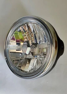 Clear Lens LED Headlights Black Moto Guzzi 1000 GT Mille Sport Classic - Picture 1 of 3