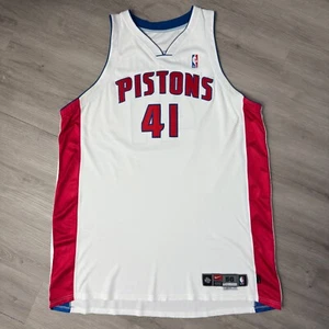 ELDEN CAMPBELL 2003-04 Detroit Pistons Game Worn Jersey Nike Team Champ Season - Picture 1 of 7