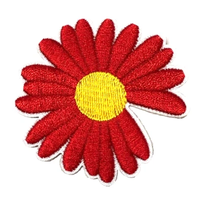 Patch Sew On Iron On Embroidered Clothing Hats Jackets Coat  Daisy FLOWER A196 - Image 1 of 3