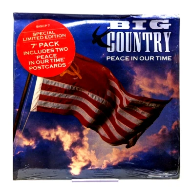 Big Country: Peace in Our Time (1988) 7" 45 Ltd Edition w/ Postcards - *SEALED* - Image 1 of 4