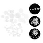 100pcs Clear Silicone Earring Backs & Discs for Droopy Ears & Nose Studs