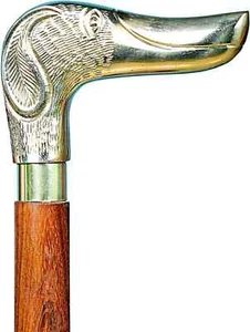 Handmade Design Brass Walking Stick with Brass Handle Stylish Wooden Cane - Picture 1 of 4