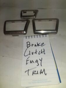 65 66 67 68 69 GTO Chevelle Olds  Emergency Brake BRAKE CLUTCH Trim 3 PCS  #617