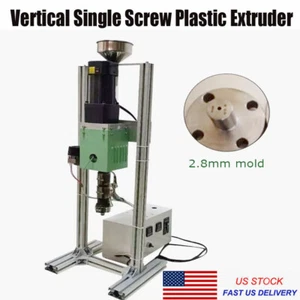 ✅Vertical Single Screw Extruder Plastic Extruder Machine Injection Molding SJ25 - Picture 1 of 9