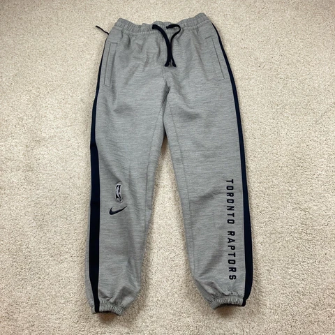 Nike Toronto Raptors Mens Small Pants Grey New CU0602-063 Dri Fit Cover