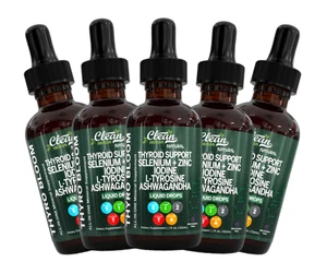 Thyro Bloom Thyroid Support Liquid w/ Zinc, L-Tyrosine & Ashwagandha 2 Oz/60 ml - Bild 1 von 13