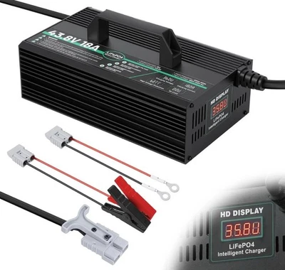 36V Lithium Battery Charger for 38.4V LiFePO4 Battery Charger,43.8V 18A - Image 1 of 3