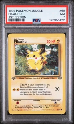 1999 Pokemon Jungle 1st Edition Pikachu #60 PSA 7 - Image 1 of 2