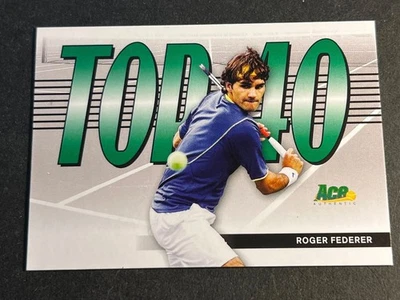 2007 ACE Authentic PROOF MISSING AUTO BLANK BACK Top 40 Roger Federer - Image 1 of 2