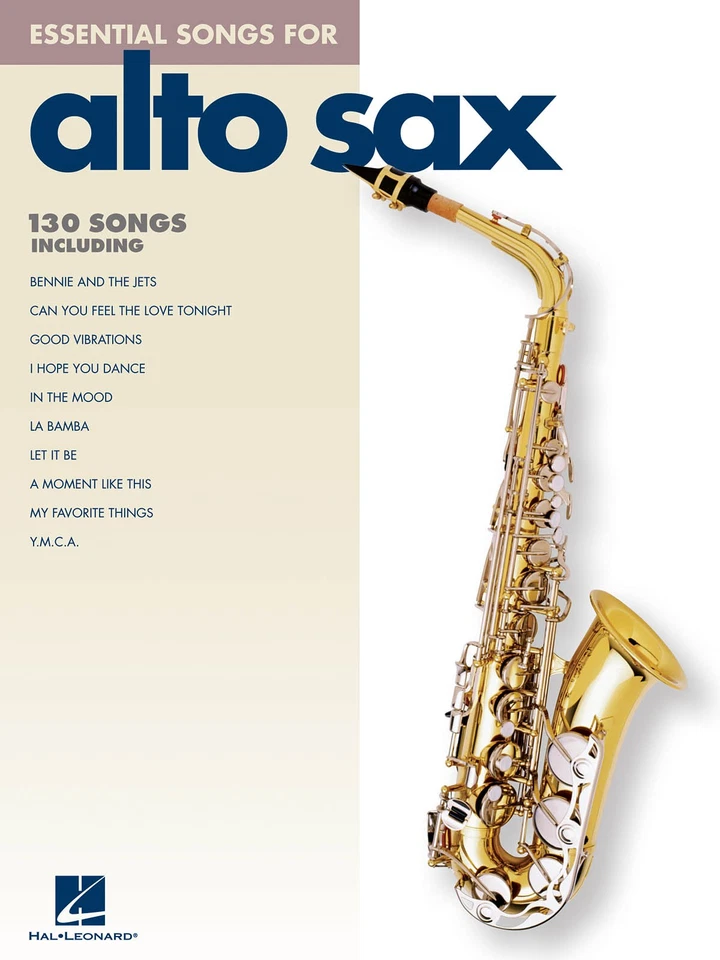 Essential Songs for Alto Sax Saxophone Sheet Music Hal Leonard Book - Image 1 of 1