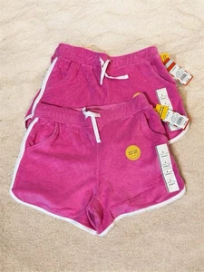 Two Pairs- Cat & Jack Girls Terry Cloth Pink Shorts. Size L 10/12 - Picture 1 of 1