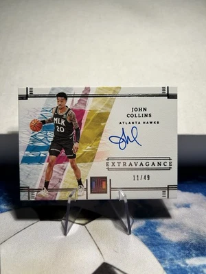 2021-22 Panini Impeccable Extravagance On-Card Auto John Collins /49 #EA-JCL - Image 1 of 2