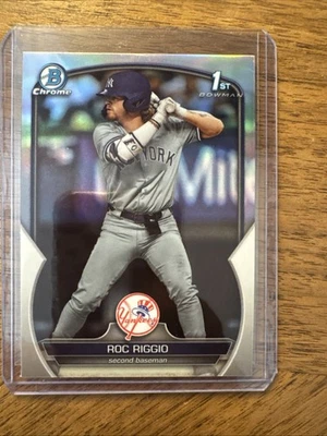 2023 Bowman Chrome Draft Roc Riggio Refractor #BDC-30 1st Bowman RC Rookie - Image 1 of 2