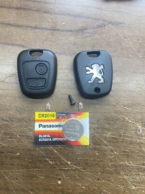 SAMAR CAR COVER CHIAVE TELECOMANDO PEUGEOT GUSCIO SCOCCA LAMA A PUNTA BATTERIA CR 2016