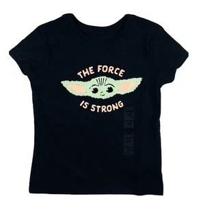 Disney Store Toddler Girl Black Short Sleeve Star Wars The Child T Shirt XXS 2/3 - Picture 1 of 2