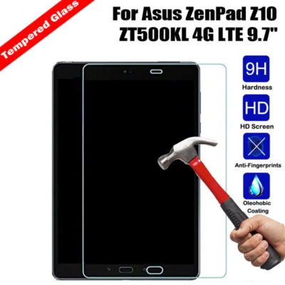 2Pcs ASUS ZenPad Z10 ZT500KL Z8s ZT582KL Tempered Glass Screen Protector Cover - Image 1 of 4