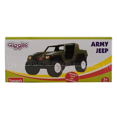 Funskool Giggles ARMY Jeep, Multi Color GREEN Age 3+ - Image 1 of 4