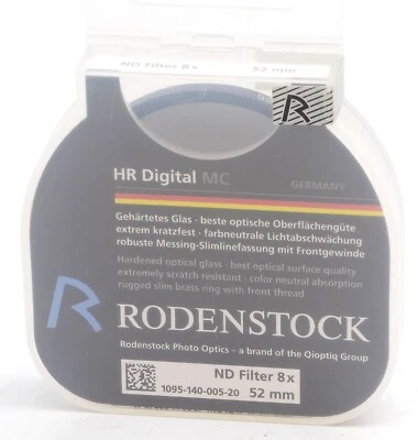 Rodenstock Neutral Density (ND) 3 fstop (x8) 52mm HR  MC Filter NEW OLD STOCK - Image 1 of 2