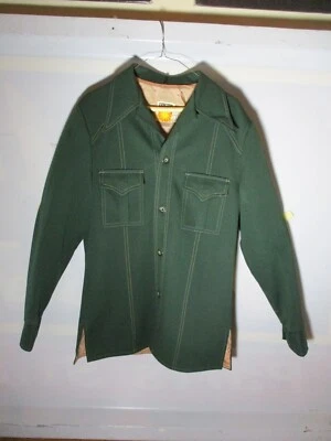 Chaqueta de ocio de poliéster vintage para hombre abrigo deportivo discoteca años 70 necesita limpieza Foto 1 de 4