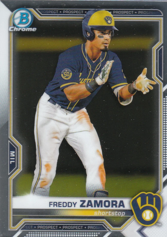 2021 Bowman Chrome Baseball "Prospects" Insert Cards #BCP1 to #BCP250 - Image 1 of 1