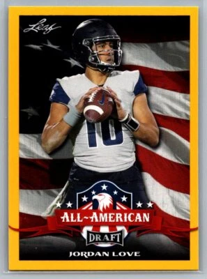 2020 Leaf Draft #71 Jordan Love Gold - Image 1 of 2