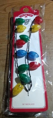 Collares iluminados Navidad Navidad vacaciones nuevos en paquete Foto 1 de 2