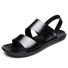 Men Sandals Comfort Flats Ankle Strap Beach Slippers Slides Shoes Summer Casual