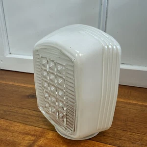 Art Deco Milk White Glass Sconce Wall Bathroom Lamp Shade Light Globe Vintage - Picture 1 of 5