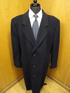 Ashford Reed soprabito cappotto cappotto invernale 48r blu navy lana cashmere nuovo B#1 - Foto 1 di 6