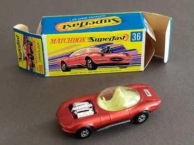 MATCHBOX SUPERFAST DRAGUAR AVEC BOITE D'ORIGINE  réf 36  vintage - Photo 1/4