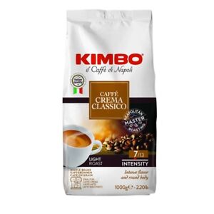 Kimbo - CaffeCrema Classico Całe ziarna kawy 1kg | Espresso | Mondo Barista
